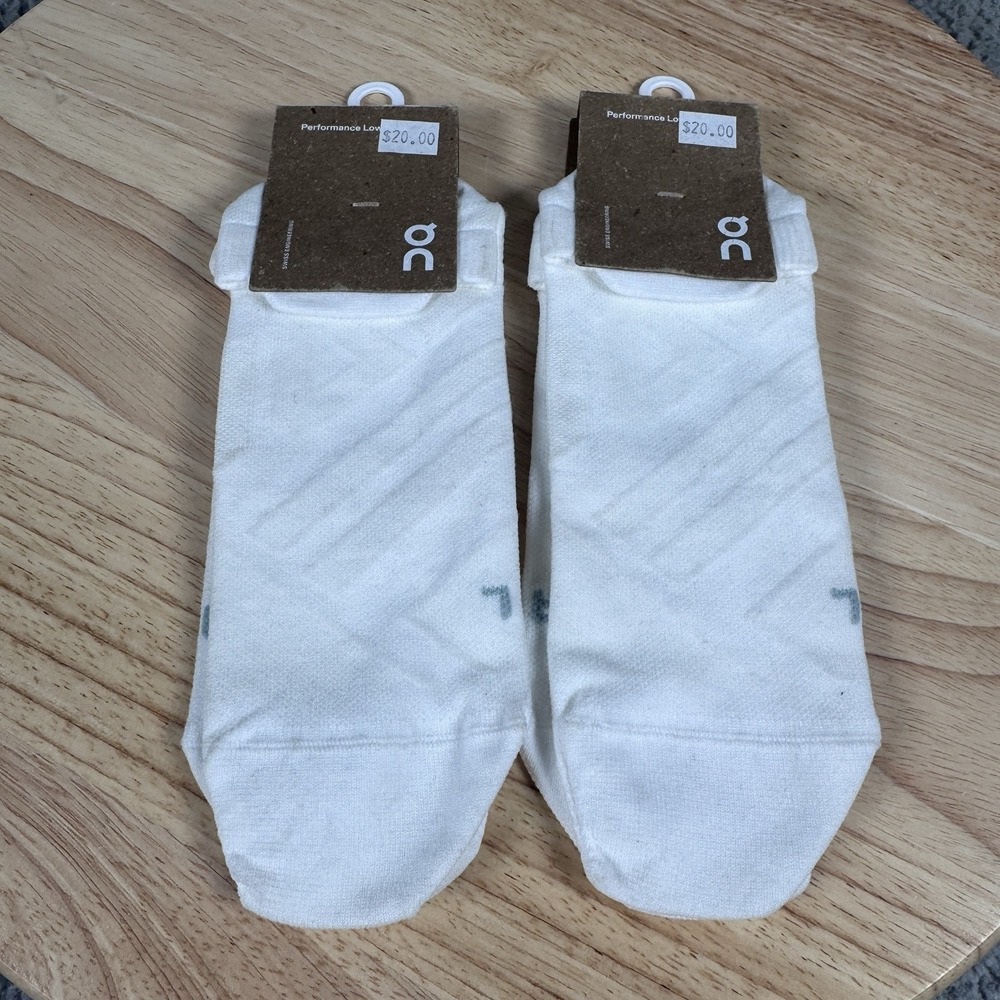 2 On Cloud Performance Low Size XL 11.5-12.5 White Ivory Mesh Running Socks